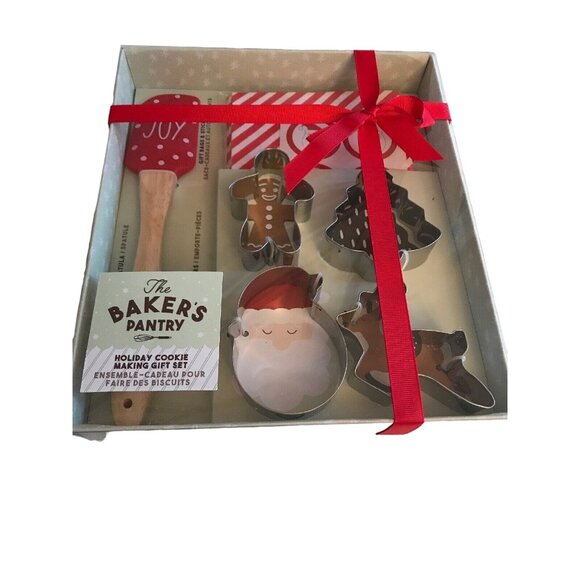 The Bakers Pantry Holiday Cookie Making Gift Set - Spatula Cutters & More - Picture 1 of 7